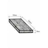 Grillgold Räucherbrett Wood Grilling Planks 2er Set Buche