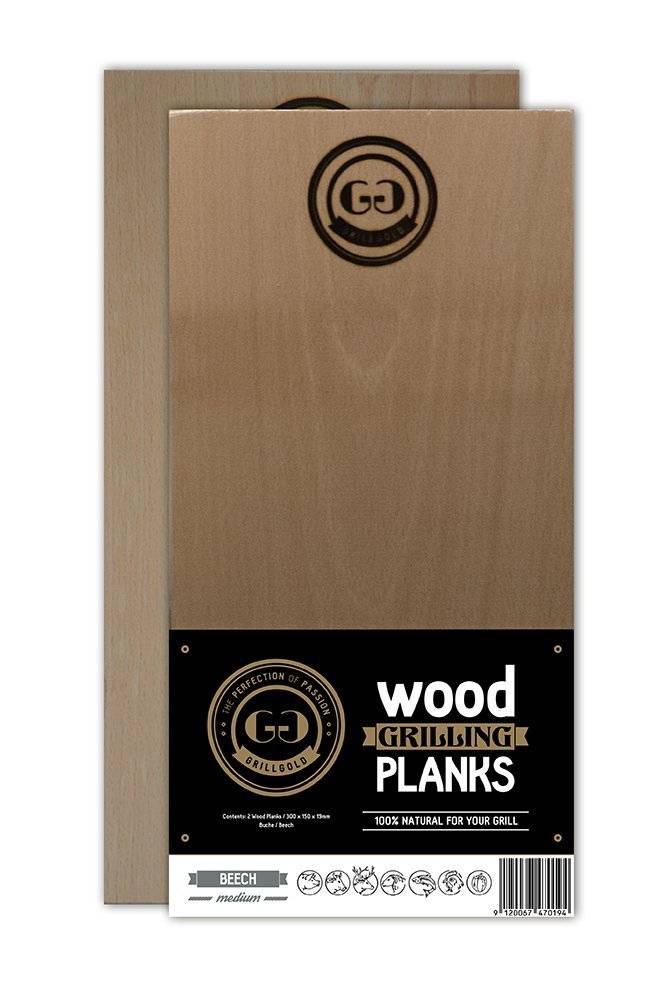 Grillgold Räucherbrett Wood Grilling Planks 2er Set Buche