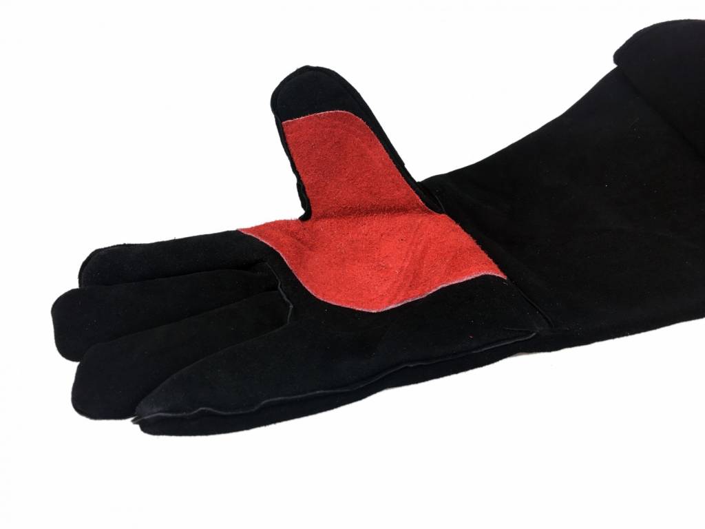 Grillfürst Grillhandschuhe / 1 Paar in Leder - Größe L
