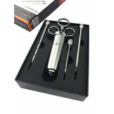 Grillfürst Profi Marinierspritze aus Edelstahl und Chrome