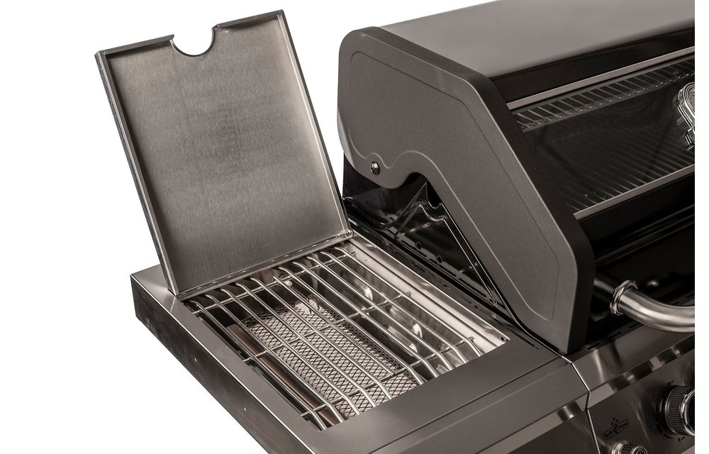 Grillfürst G410E 4-Brenner Gasgrill mit Hochtemperaturbrenner und Edelstahl Rosten