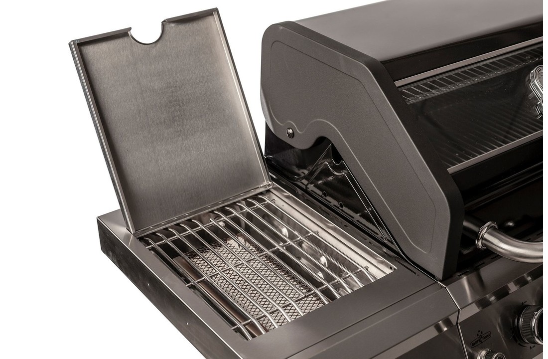 Grillfürst G410E 4-Brenner Gasgrill mit Hochtemperaturbrenner und Edelstahl Rosten
