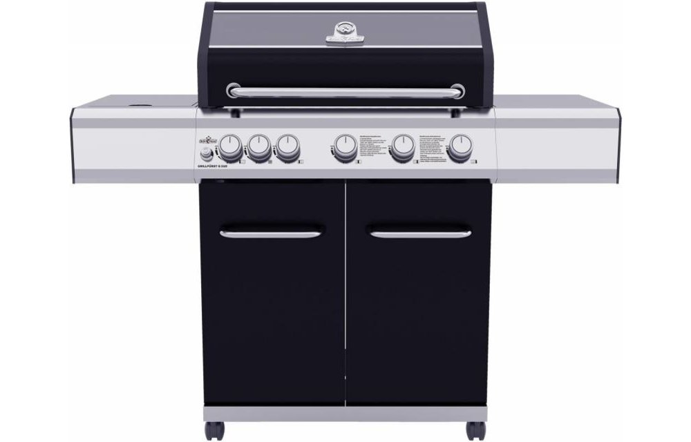 Grillfürst G510E 5-Brenner Gasgrill mit Hochtemperaturbrenner und Edelstahl Rosten