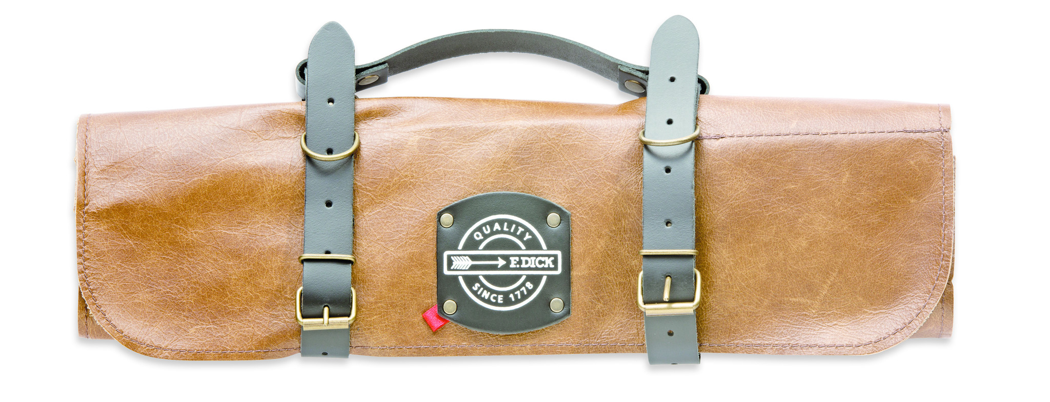 F. Dick Leder Rolltasche 5-teilig f. Kochmesser Messertasche