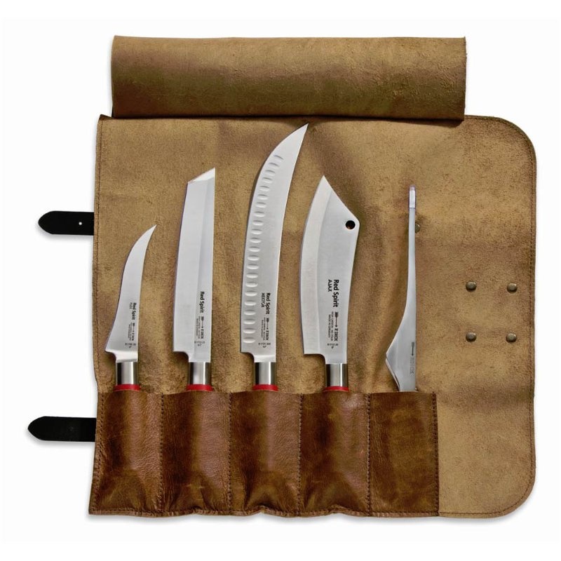 Leder-Rolltasche Red Spirit von F.Dick 6-tlg
