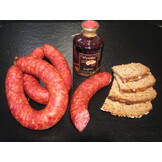 Bratwurst im Ring "Knackwurst" geräuchert