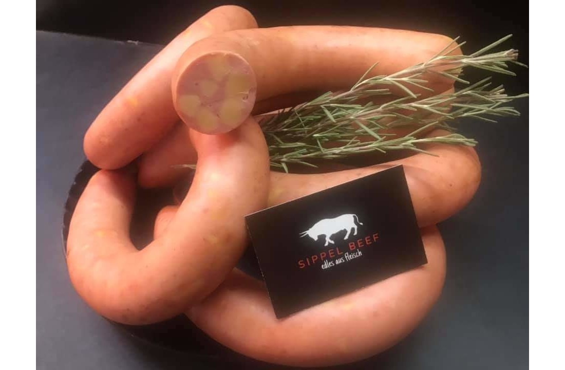 FLEISCHWURST IM RINGE MIT KÄSE