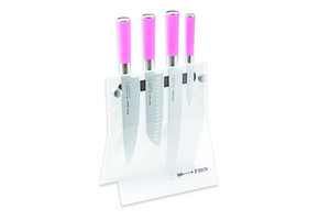 F. Dick Acrylmesserblock “4 Messer” Pink Spirit Messer