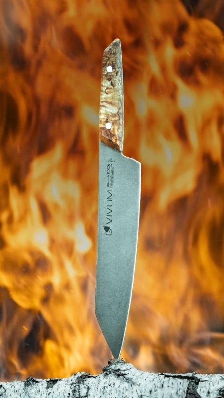 F.DICK VIVUM KOCHMESSER MIT BIRKENHOLZGRIFF
