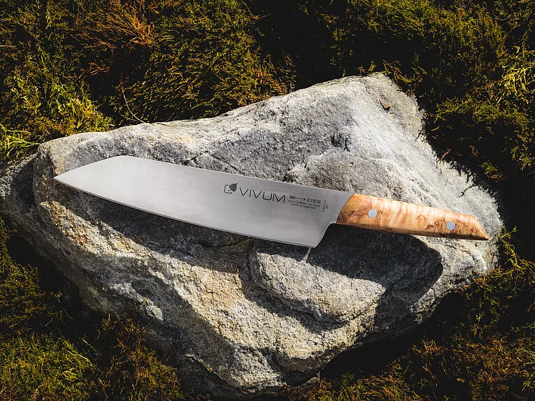 F.DICK VIVUM KOCHMESSER MIT BIRKENHOLZGRIFF