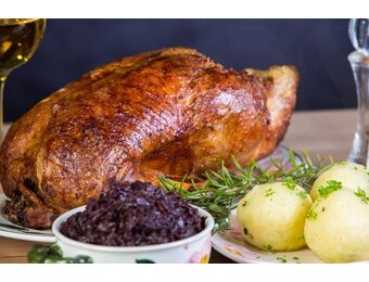 Weihnachtsente  fertig gebraten