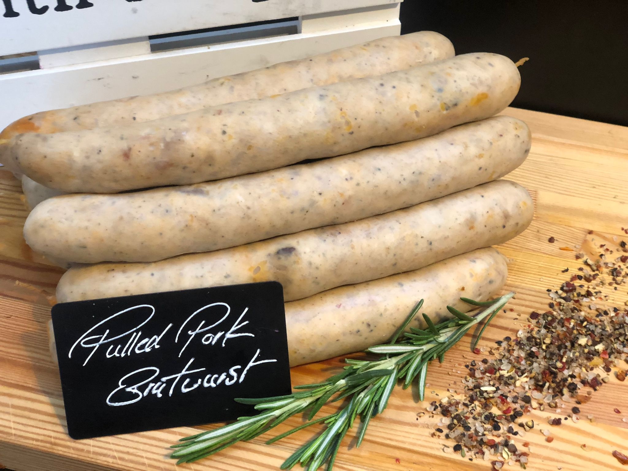 5 Stück  Pulled Pork Bratwurst