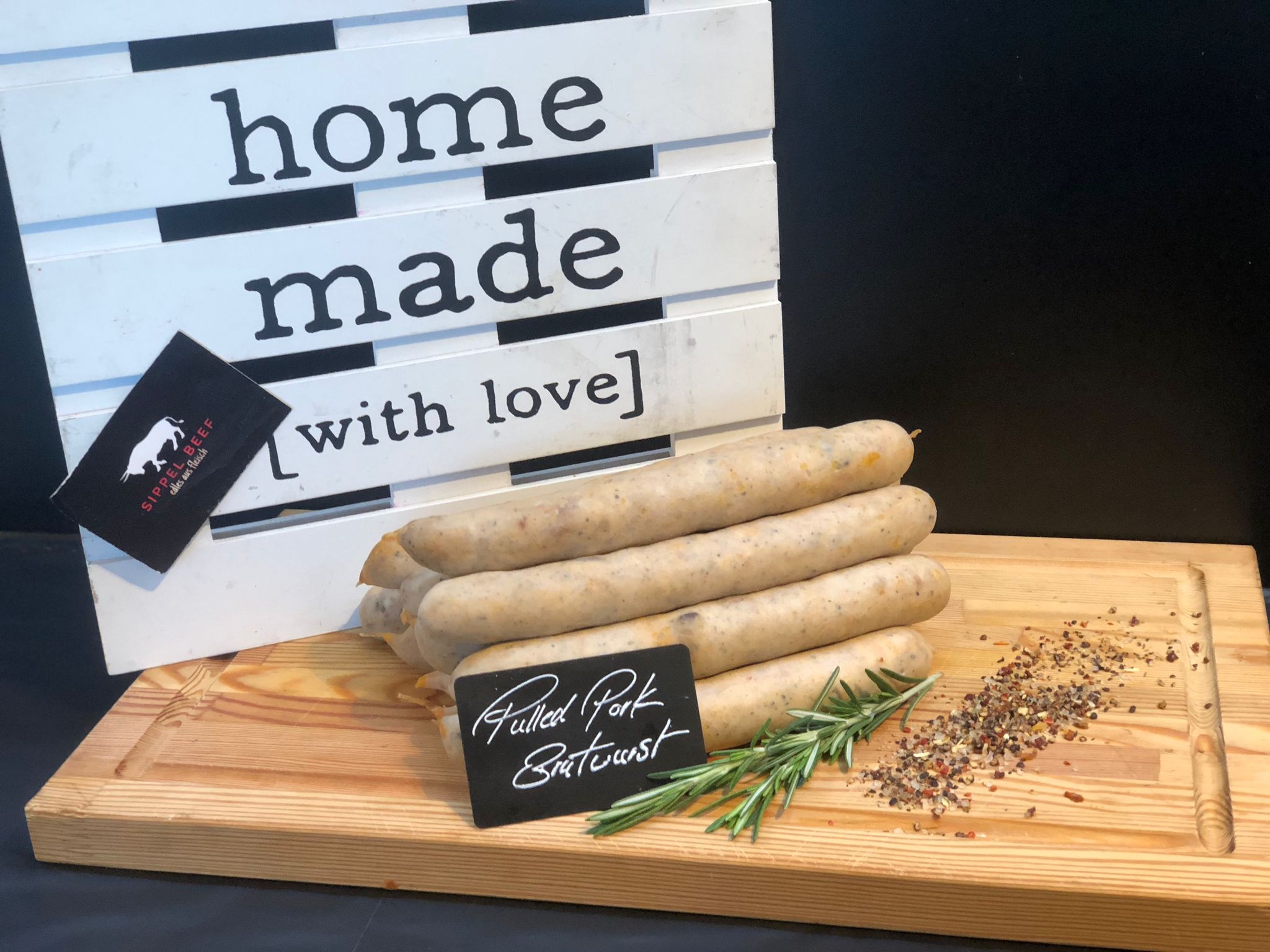 5 Stück  Pulled Pork Bratwurst