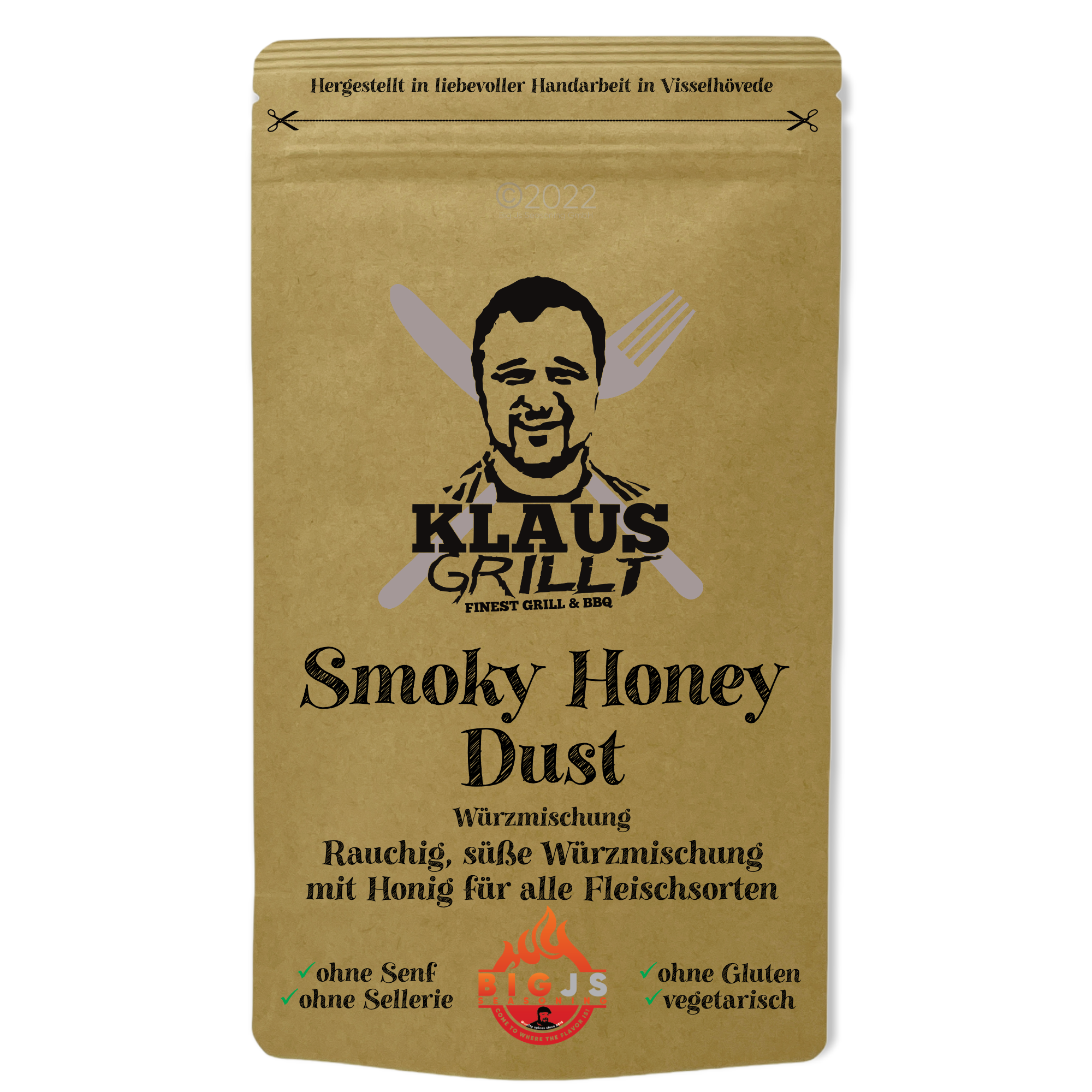 SMOKY HONEY DUST 250g  KLAUS GRILLT