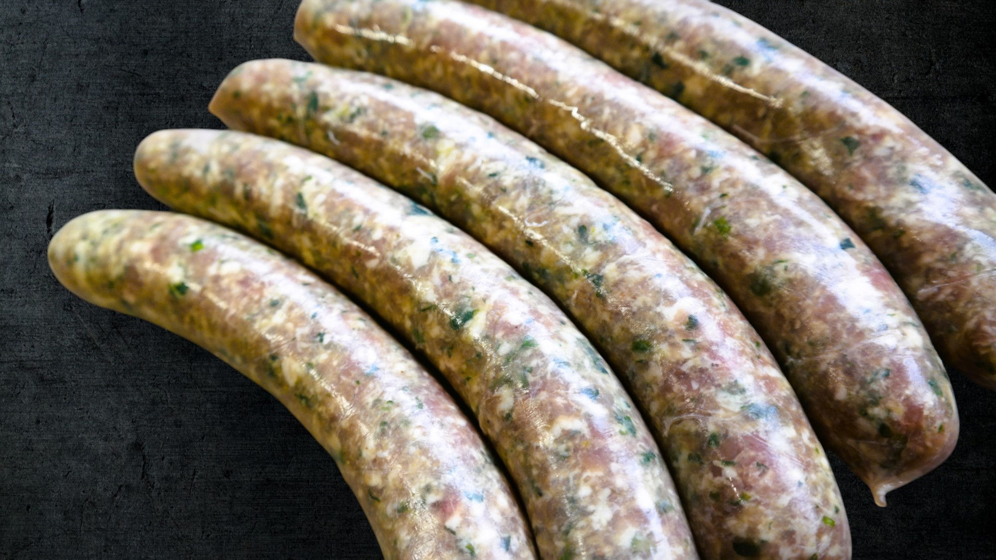 Bärlauch Bratwürstchen frische Hausmacher 5 Stück