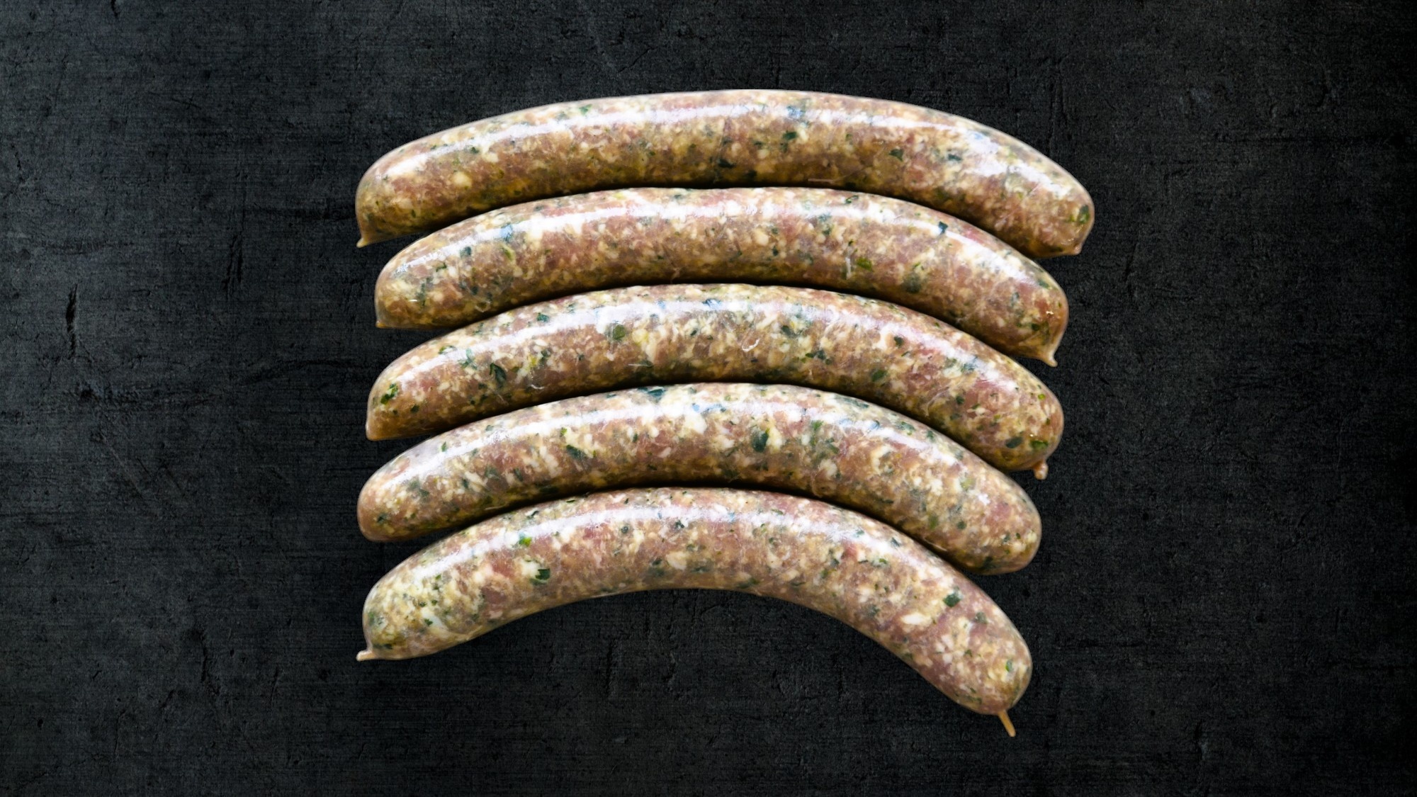 Bärlauch Bratwürstchen frische Hausmacher 5 Stück