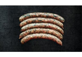 Feta - Spinat Bratwürstchen