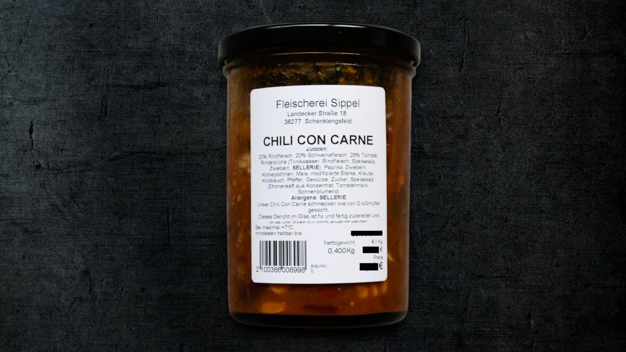 CHILI CON CARNE IM GLAS 400ml