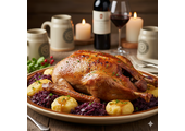 Weihnachtsente  fertig gebraten