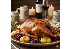 Weihnachtsente  fertig gebraten