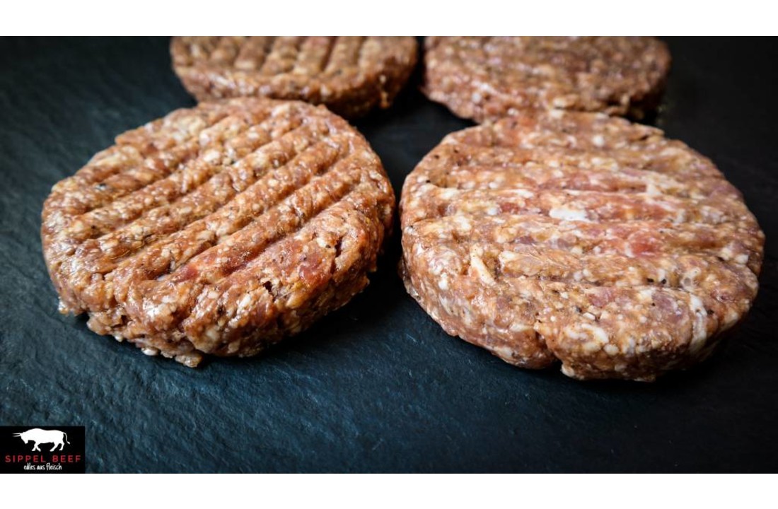 BACON SALSICCIA BURGER PATTIES 4 x 200g