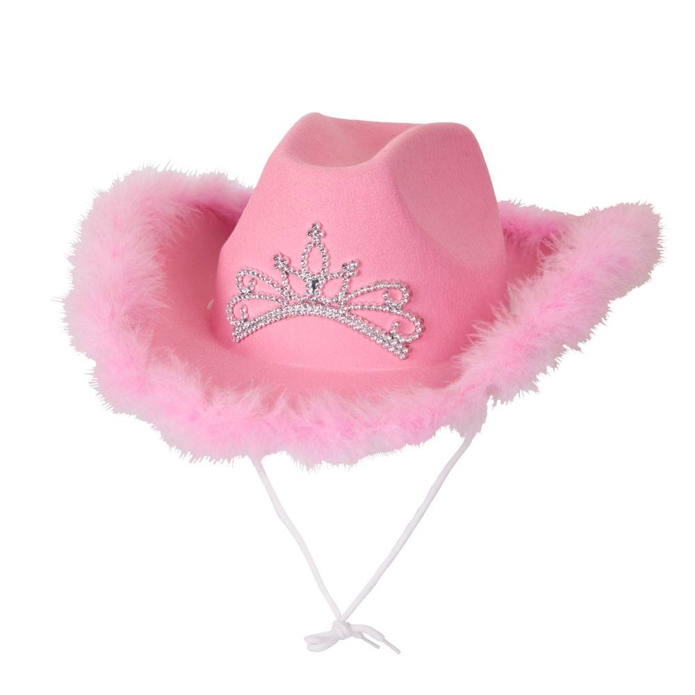 Roze cowboyhoed luxe