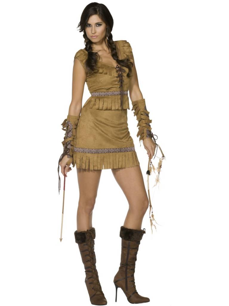 bedrag spion Azië Indianen jurkje Pocahontas - e-Carnavalskleding