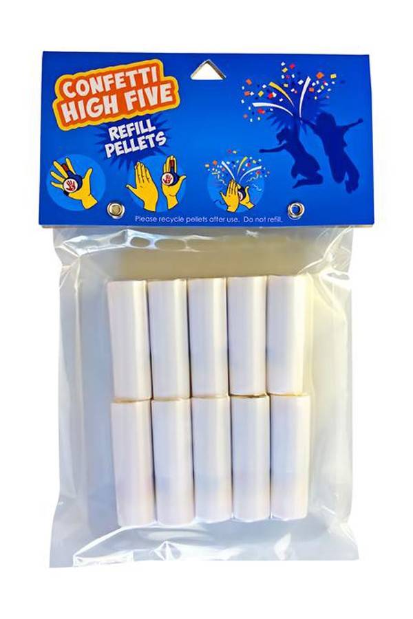 Confetti high five shooter met navullingen