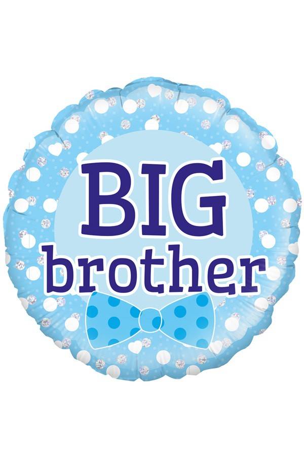 Mooie holografische folie ballon Big Brother 45.7cm