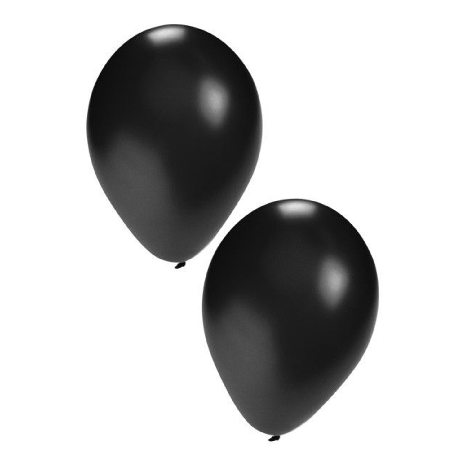 tijdschrift afwijzing Raad Mooie helium ballonnen 50 x zwart nr 10 - e-Carnavalskleding