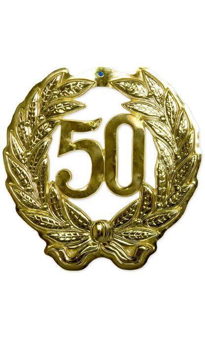 Mooie gouden jubileumkrans 50 jaar