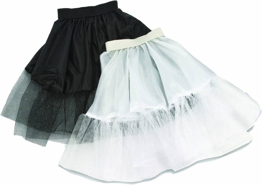 Witte petticoat dames 55cm S-L