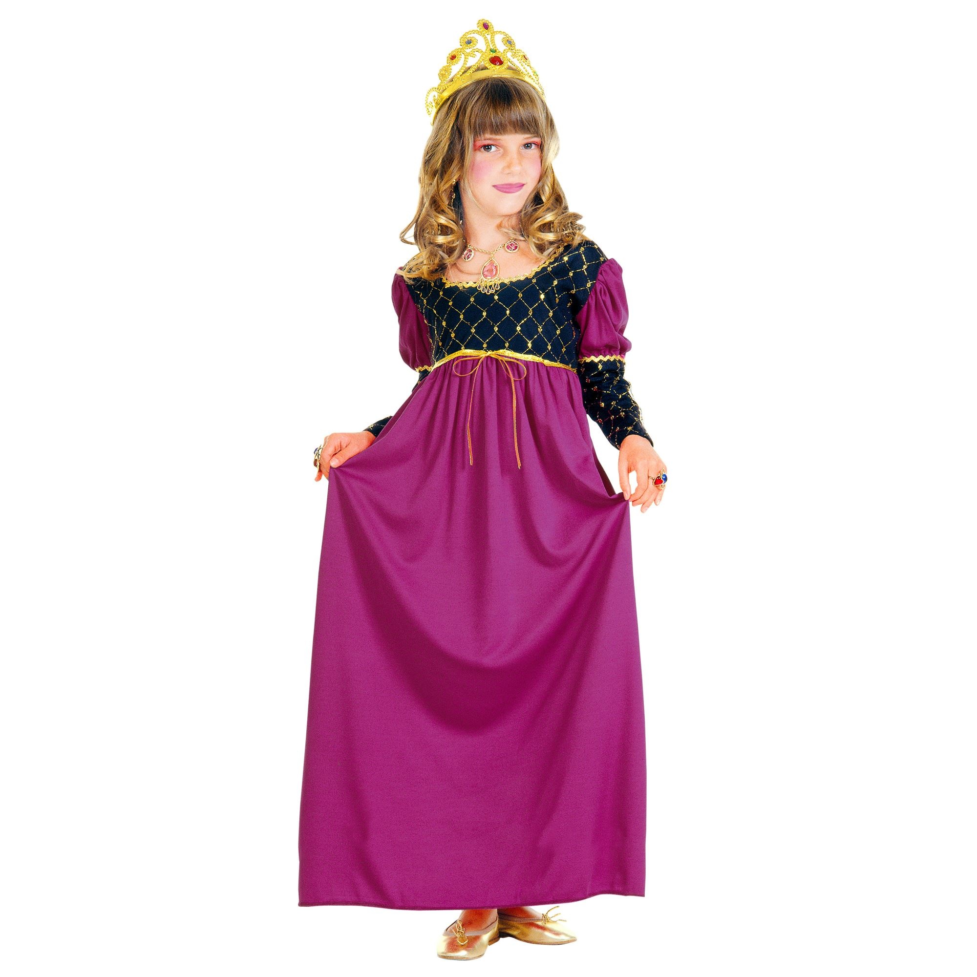 Roze middeleeuwse prinses kostuum voor meisjes - Verkleedkleding