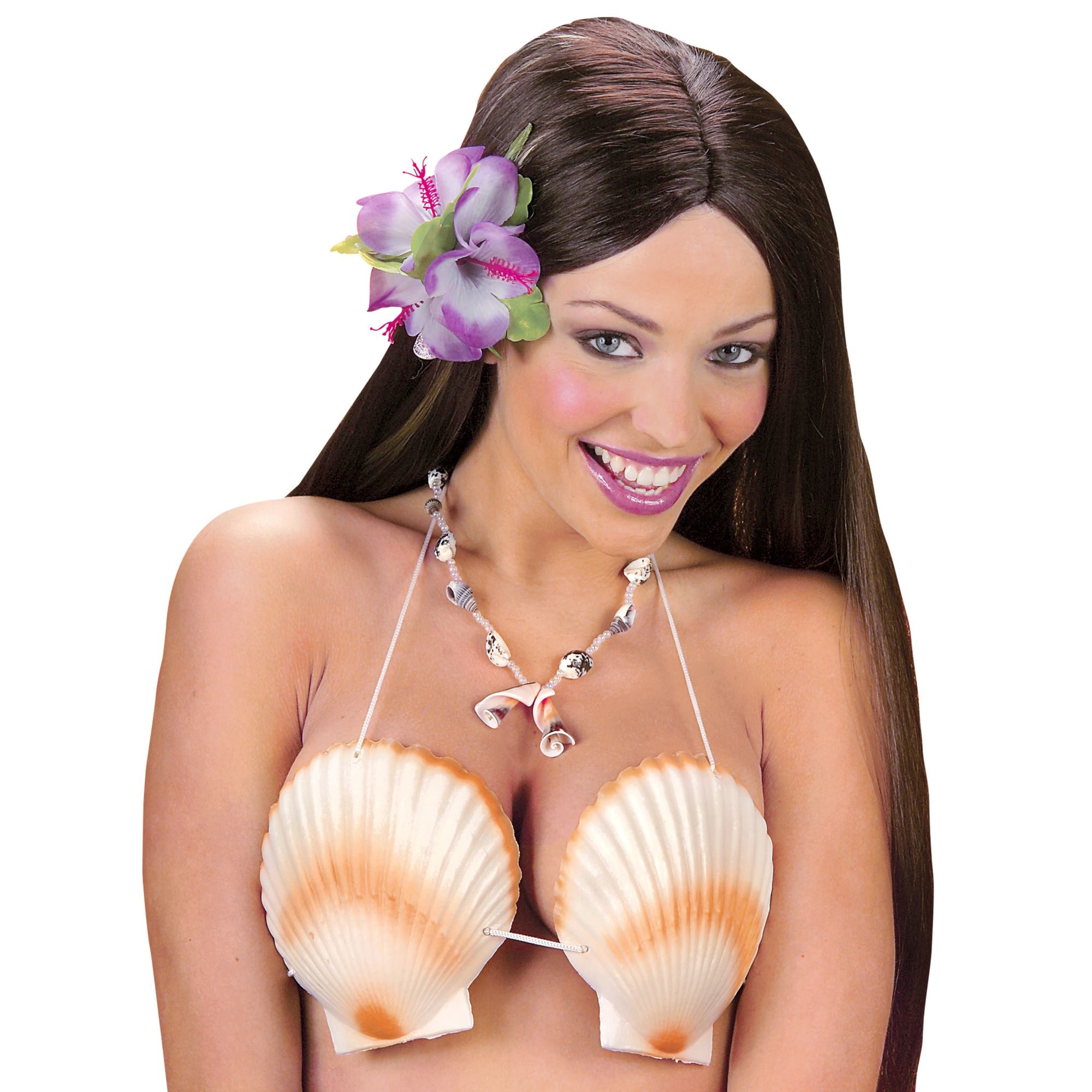 WIDMANN - Schelpen hawaii bikini top voor dames - Accessoires > Panty's en kousen