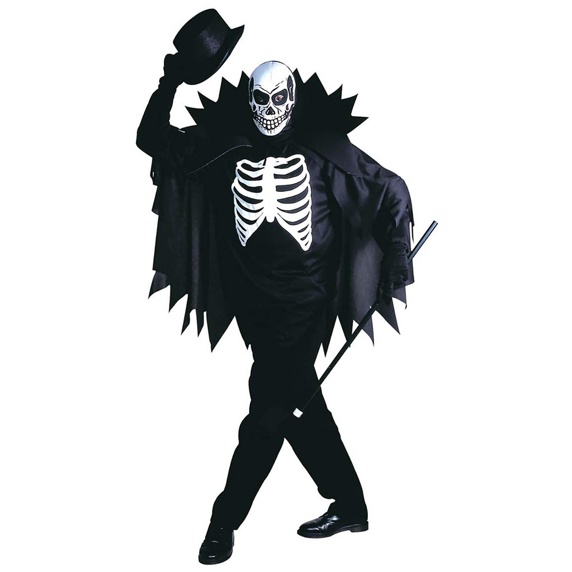 "Skeletten kostuum met cape voor volwassenen Halloween  - Verkleedkleding - Large"