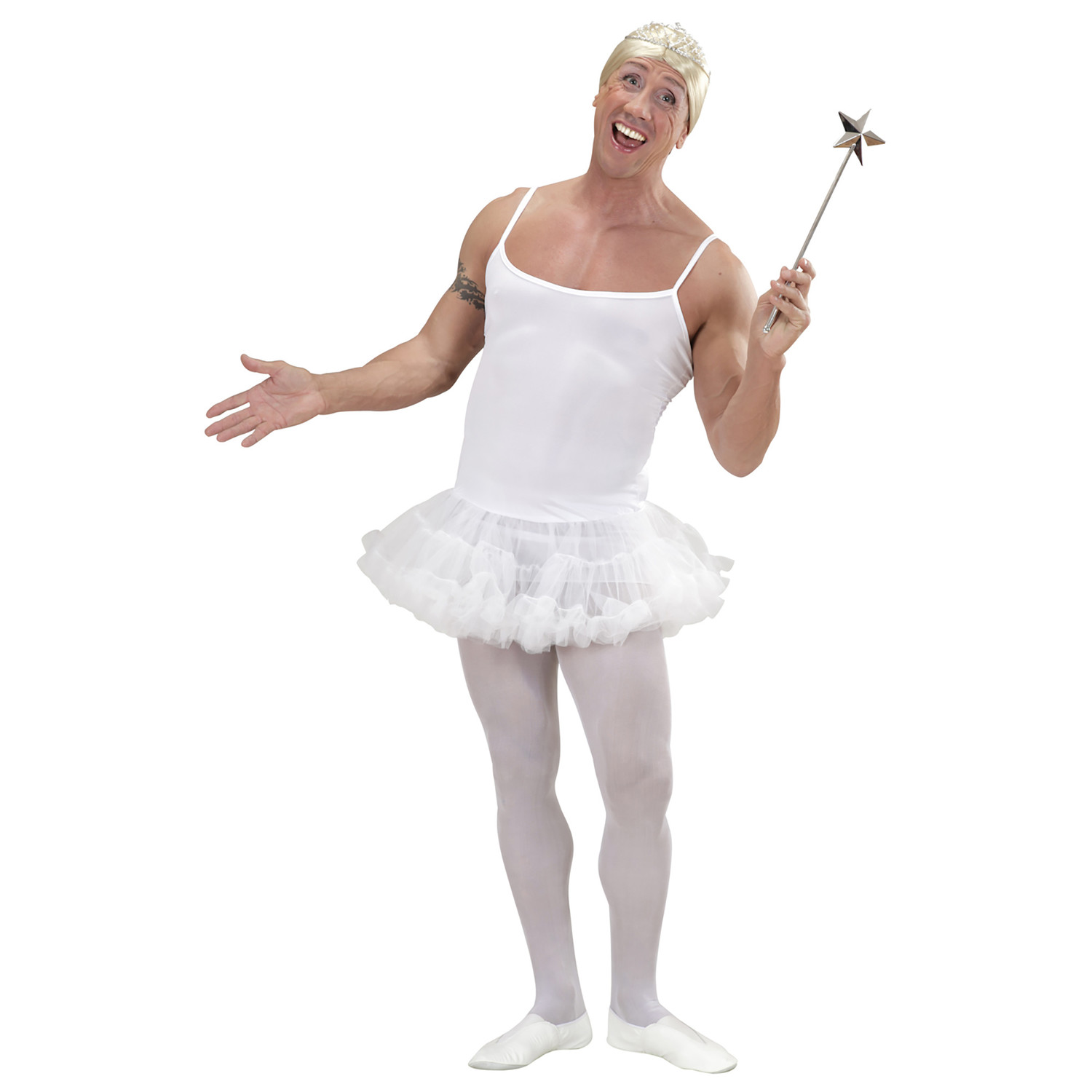 Ballerina voor mannen Stef maat M/L - e-Carnavalskleding
