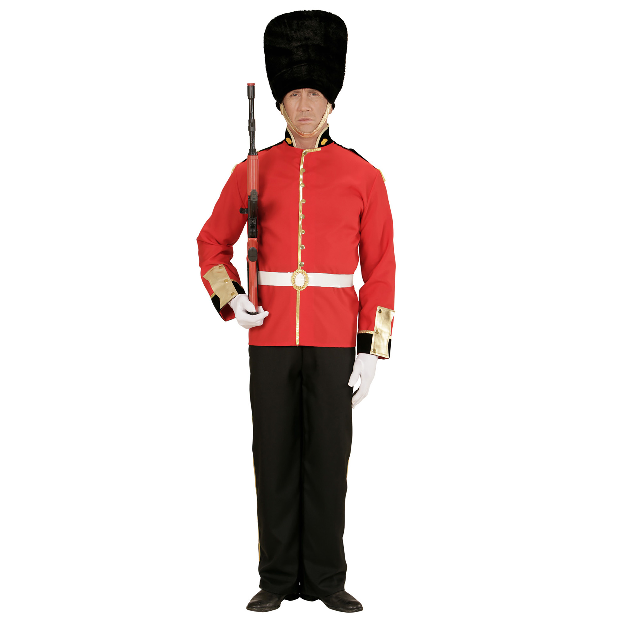 Widmann - Politie & Detective Kostuum - Beefeater Royal Guard - Man - rood - Medium - Carnavalskleding - Verkleedkleding