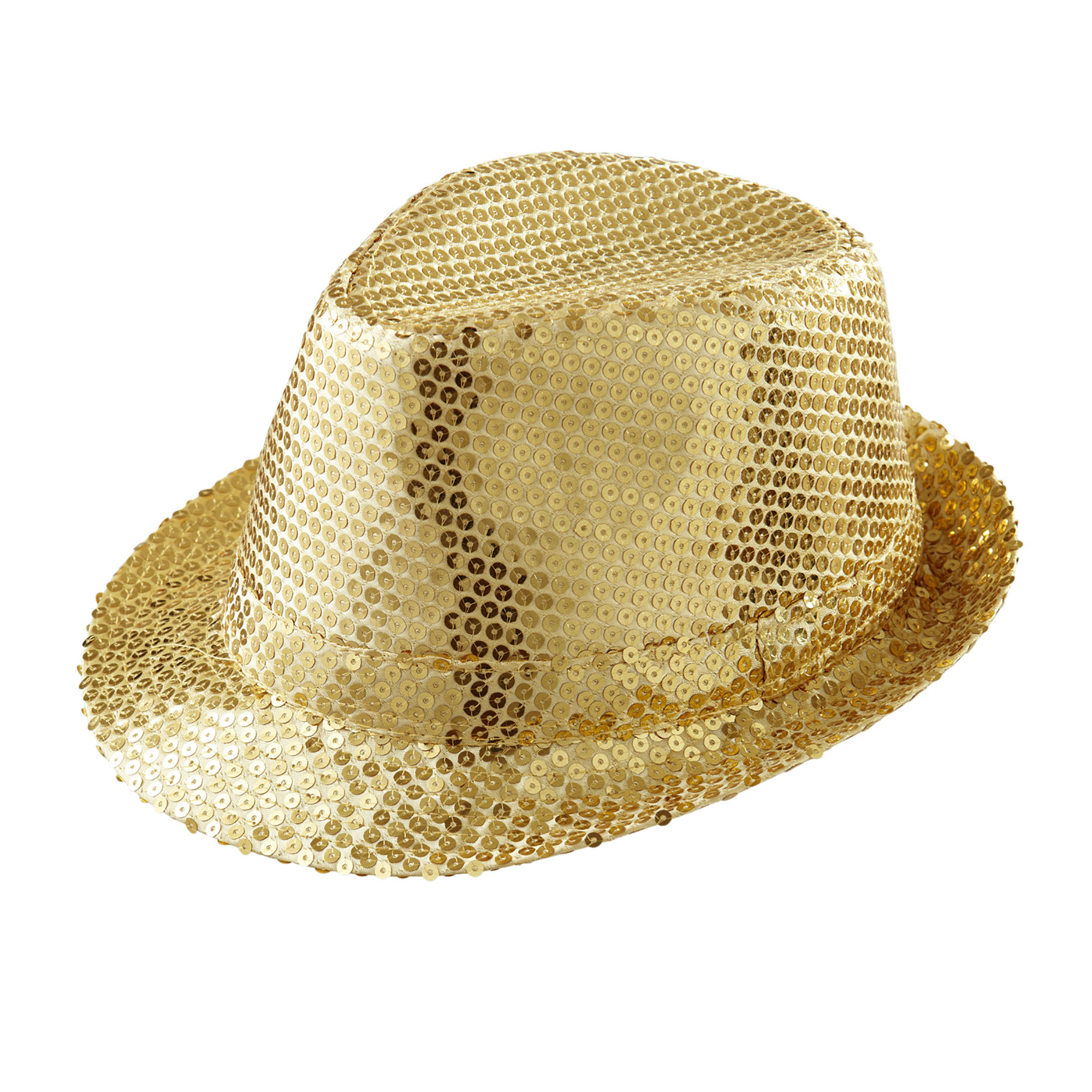 Disciplinair jas dubbele Feestaccessoires: Gouden glitter hoed - e-Carnavalskleding