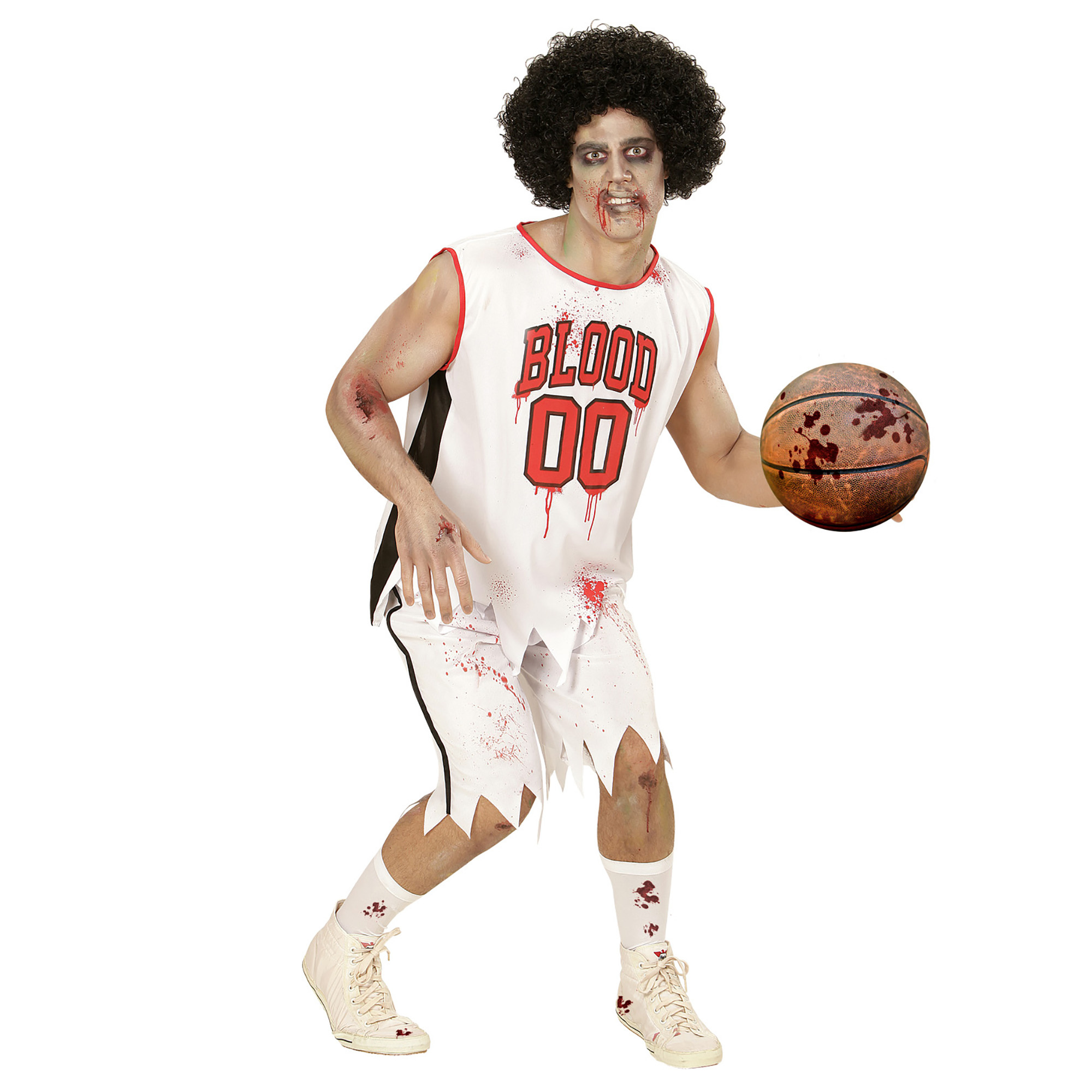 WIDMANN - Zombie basketbalspeler kostuum voor mannen - S - Volwassenen kostuums