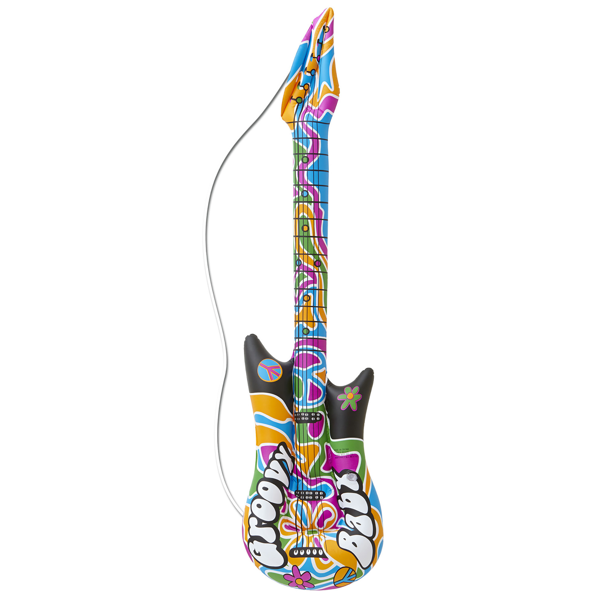WIDMANN - Opblaasbare hippie gitaar - Accessoires > Opblaasbare artikelen