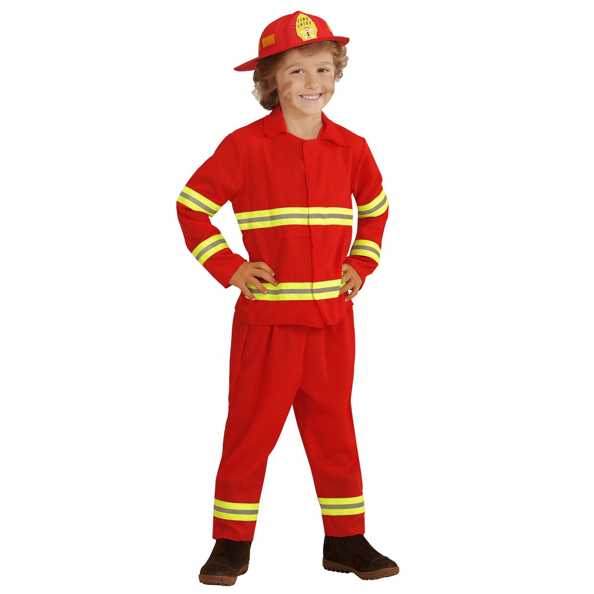 Kip Afstudeeralbum Figuur Kostuum Brandweerman Mark voor kinderen - e-Carnavalskleding