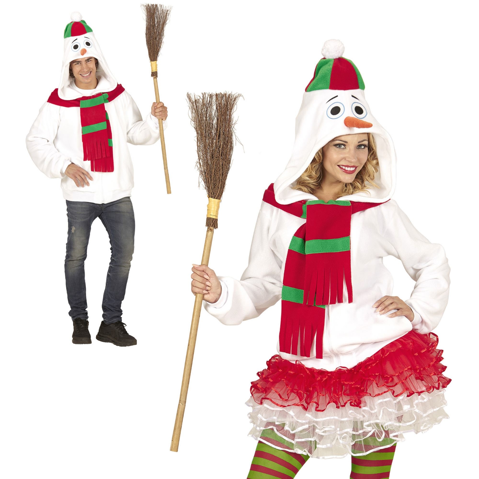 Mooi sneeuwpop kostuum voor dames en heren