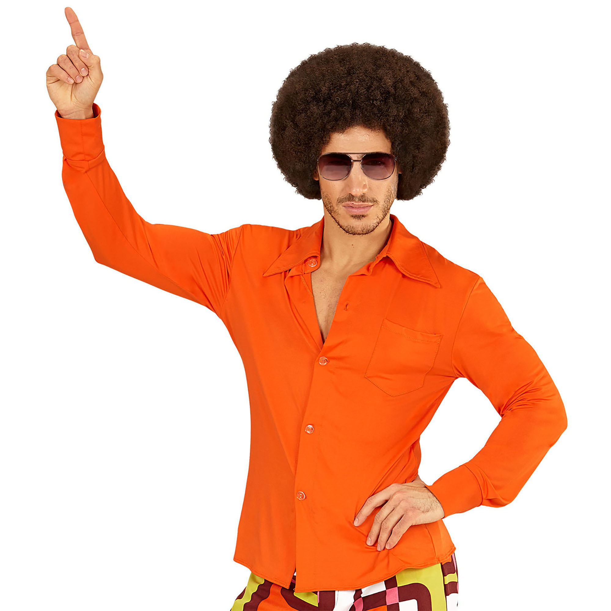 Groovy 70'S Heren Shirt Oranje | XXL