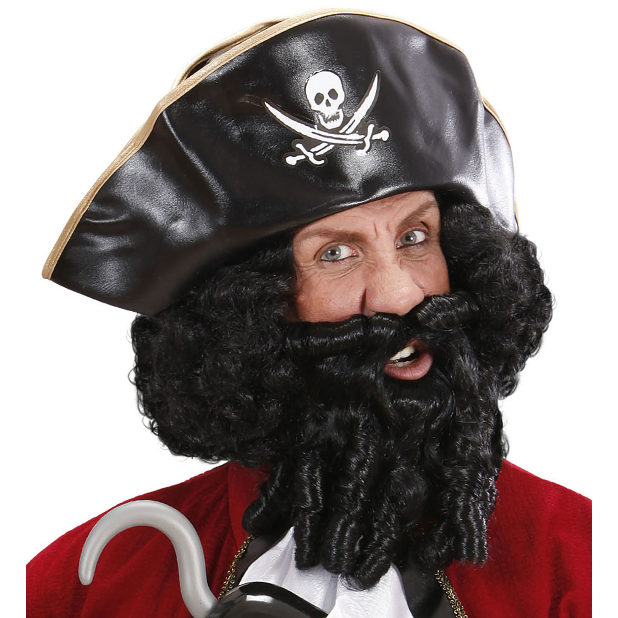"Piratenpruik voor mannen - Verkleedpruik - One size"