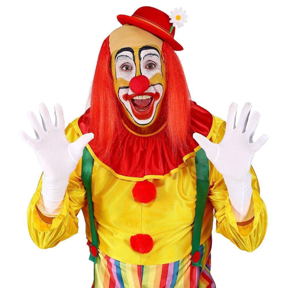 restaurant Lastig Reactor hoofbedekking clown met rood haar