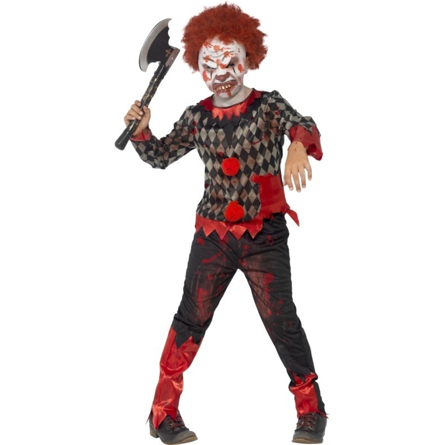 Vegen Algebra Niet verwacht Halloween killer clown kostuum Henk - e-Carnavalskleding