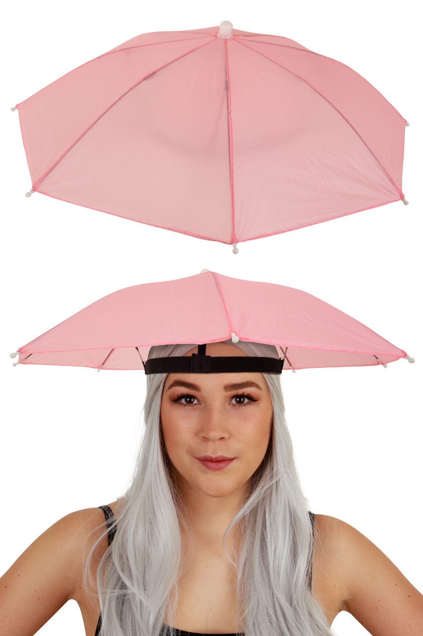 Hoofd paraplu roze