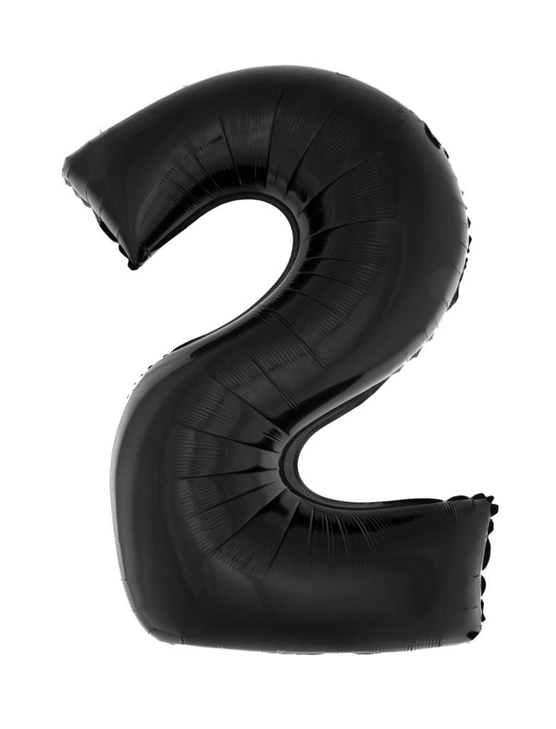 Folie ballon 102 cm zwart