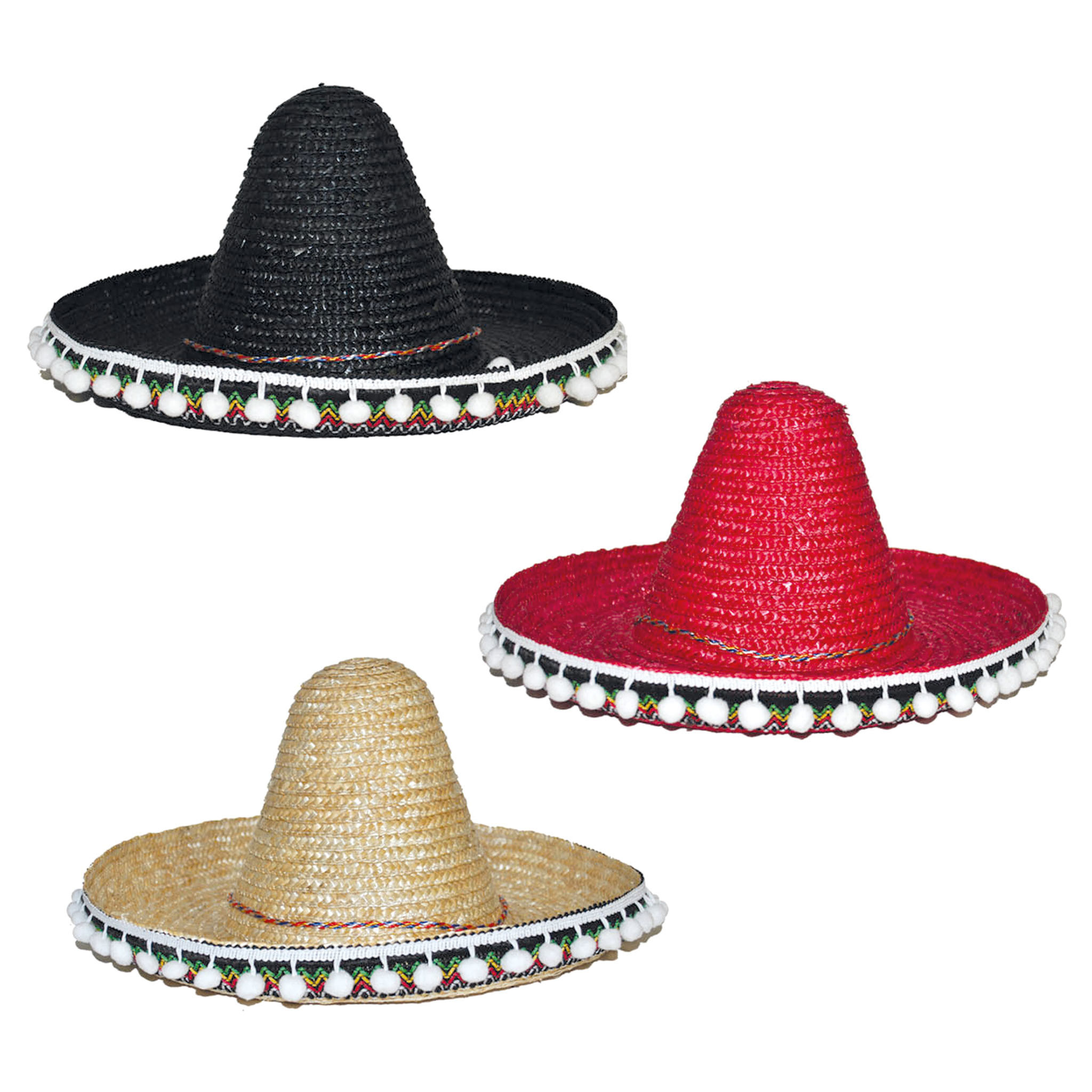 Sombrero, Mexico zwart klein