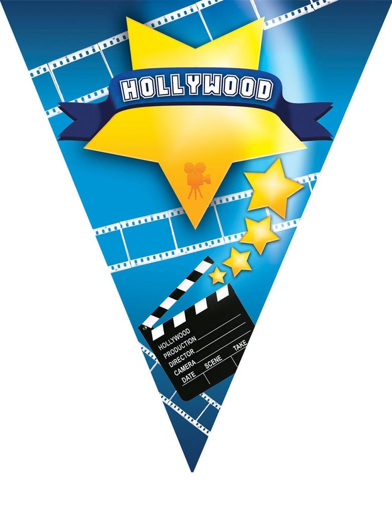 Leuke vlaggenlijn Hollywood 5mtr